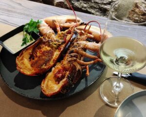 Grilled lobster